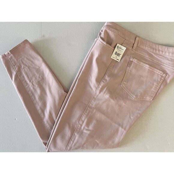 *PAIGE* PINK DENIM WOMEN SZ 33 HOXTON ANKLE STRAIGHT LEG JEANS Made In USA - Picture 5 of 14